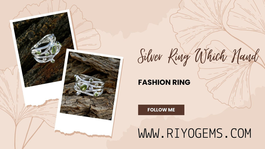 Stylish silver ring displayed on a rustic surface showcasing design details for which hand to wear silver ring