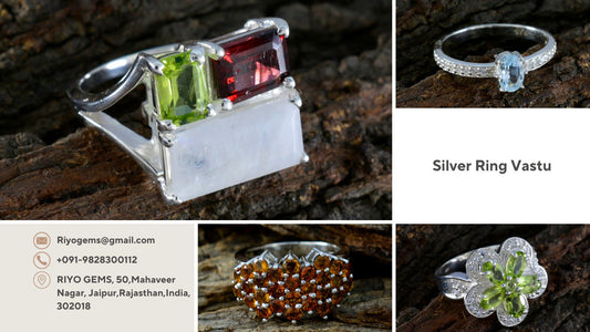 Collection of 925 sterling silver rings vastu featuring unique gemstone designs and styles