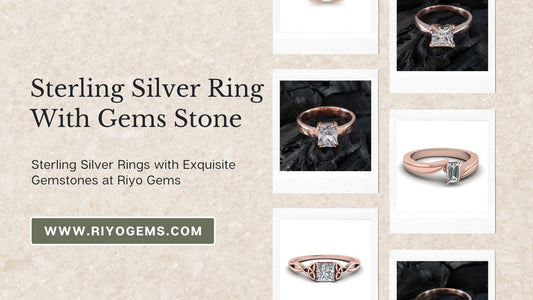 Sterling Silver Ring With Gems Stone