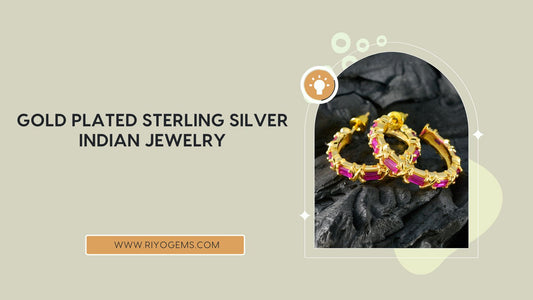 Gold Plated Sterling Silver Indian Jewelry