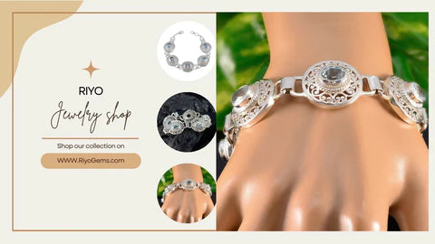 Elegant silver bracelets showcased in Riyo Jewelry Shop, exploring who invented bracelets