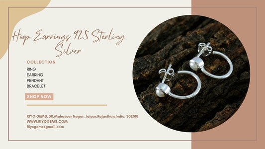 Hoop Earrings 925 Sterling Silver