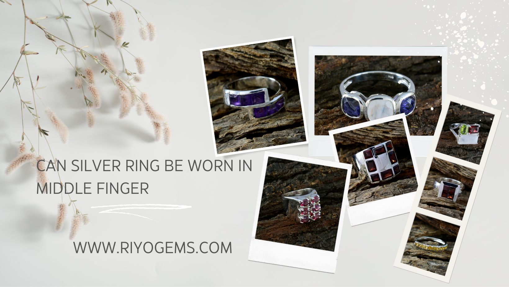 Showcasing various stunning silver rings, highlighting if a silver ring can be worn in middle finger