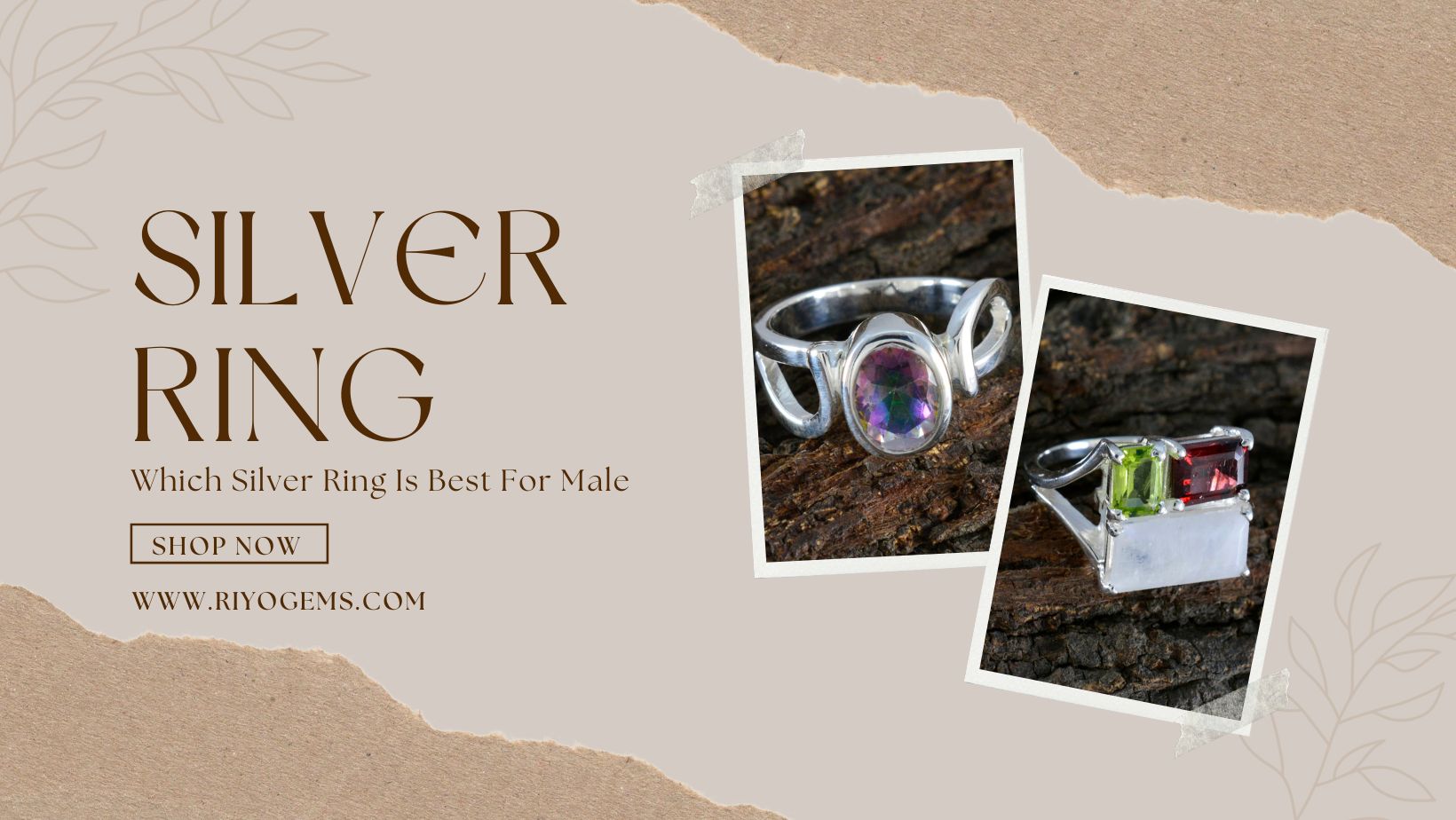 Stylish silver rings featuring gemstones, perfect for answering which silver ring is best for male