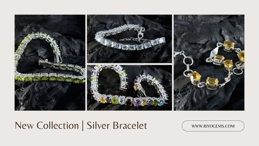 Silver Bracelet With Gemstones