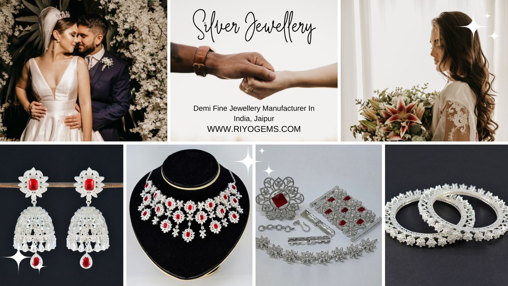 Demi fine jewellery manufacturer India showcasing elegant silver jewellery designs and wedding collections