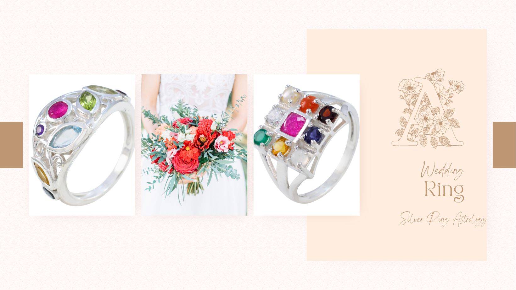 Unique silver rings showcasing vibrant gemstones, highlighting silver ring astrology benefits for style and meaning