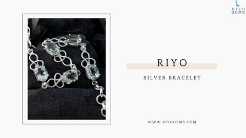 Elegant silver bracelet designed to help in preventing silver jewelry from turning black