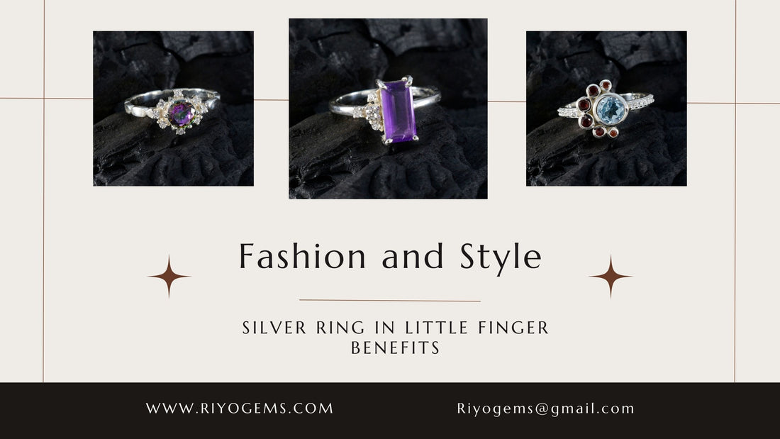 Fashionable silver rings showcased with emphasis on silver ring in little finger benefits