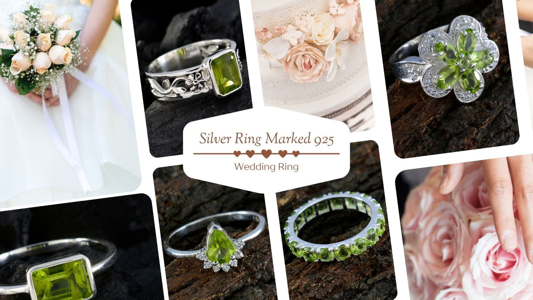 Collection of elegant Silver Ring Marked 925 styles, featuring gemstones and wedding rings
