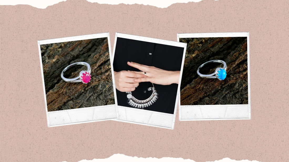 Beautiful silver rings with colorful stones, discussing if Can Silver Rings Be Resized Bigger