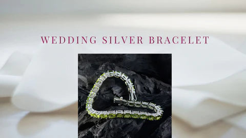 Elegant wedding silver bracelet showcasing unique design and detailing, highlighting the health benefits of wearing silver bracelets