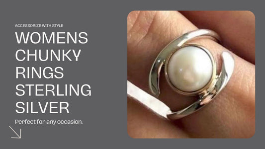 Womens Chunky Rings Sterling Silver