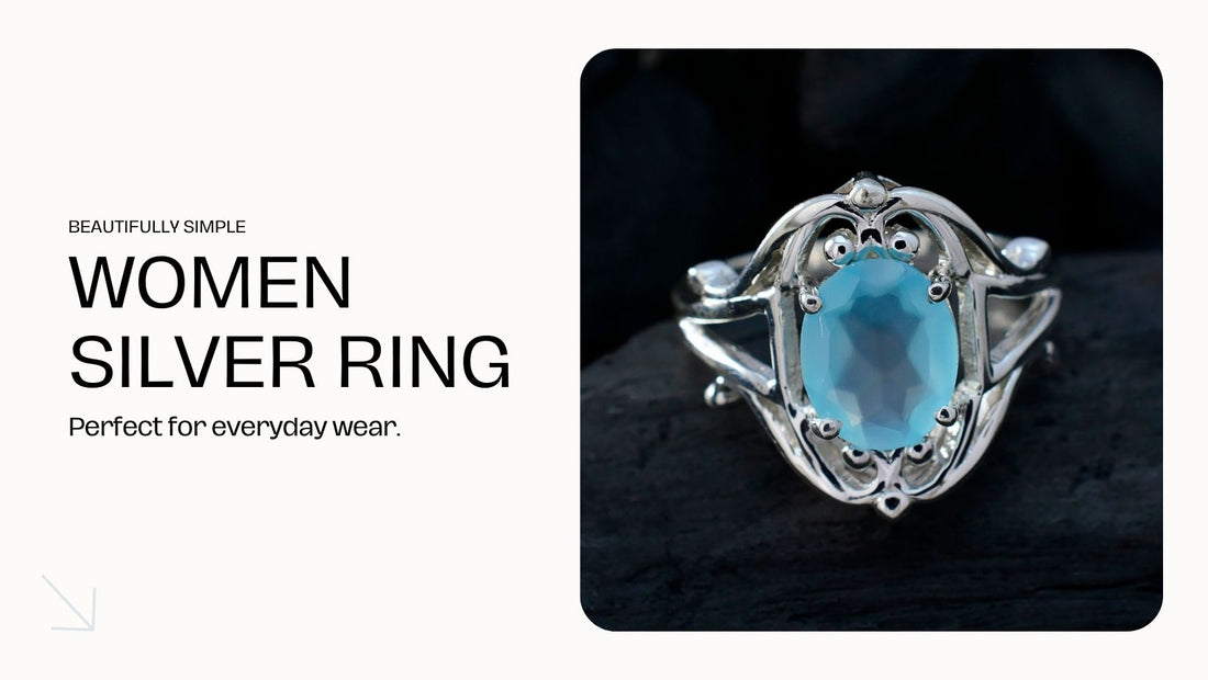 Womens Plain Silver Ring