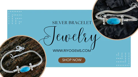 Elegant silver bracelet featuring turquoise stone, answering the question do silver bracelets tarnish