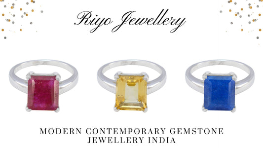 Modern Contemporary Gemstone Jewellery India