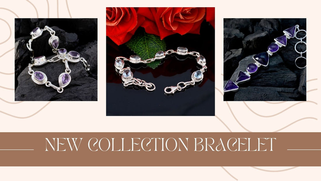 Stylish gemstone silver bracelets for women showcasing unique designs and vibrant colors