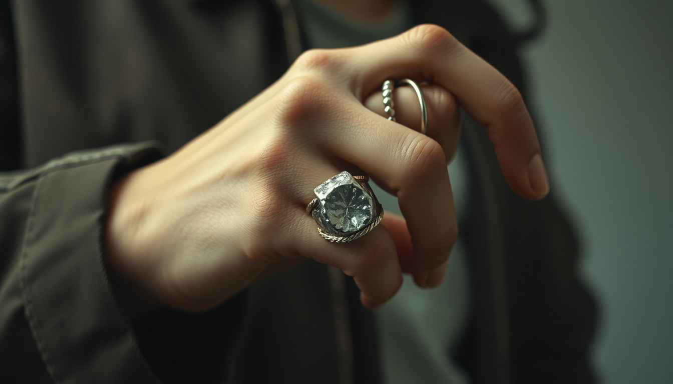 The Resurgence of 90s Grunge Silver Chunky Ring Thick Band Jewelry Trend in Modern Fashion