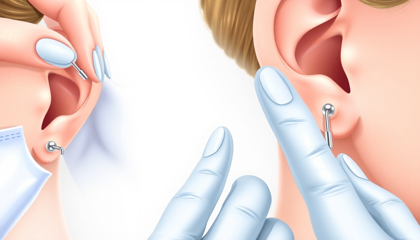 how to remove starter earrings