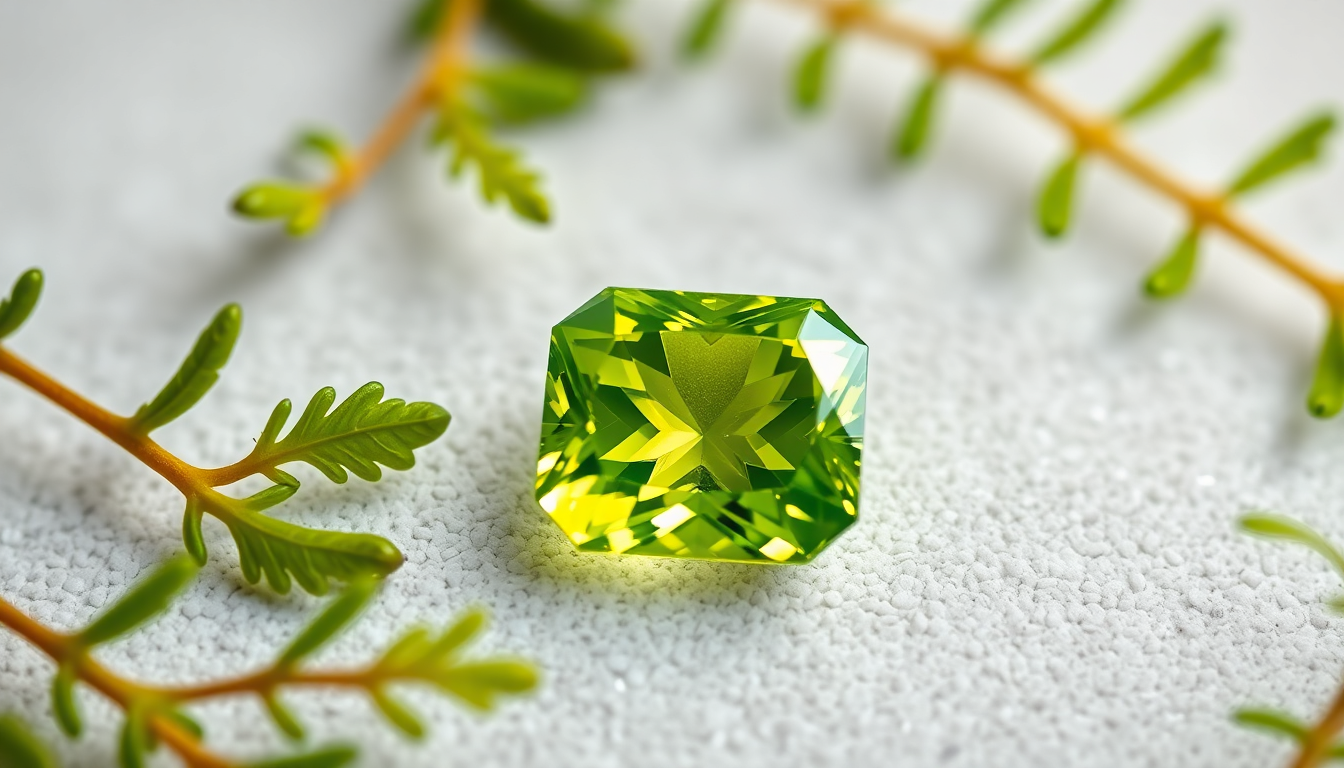 what color is august birthstone ? Peridot