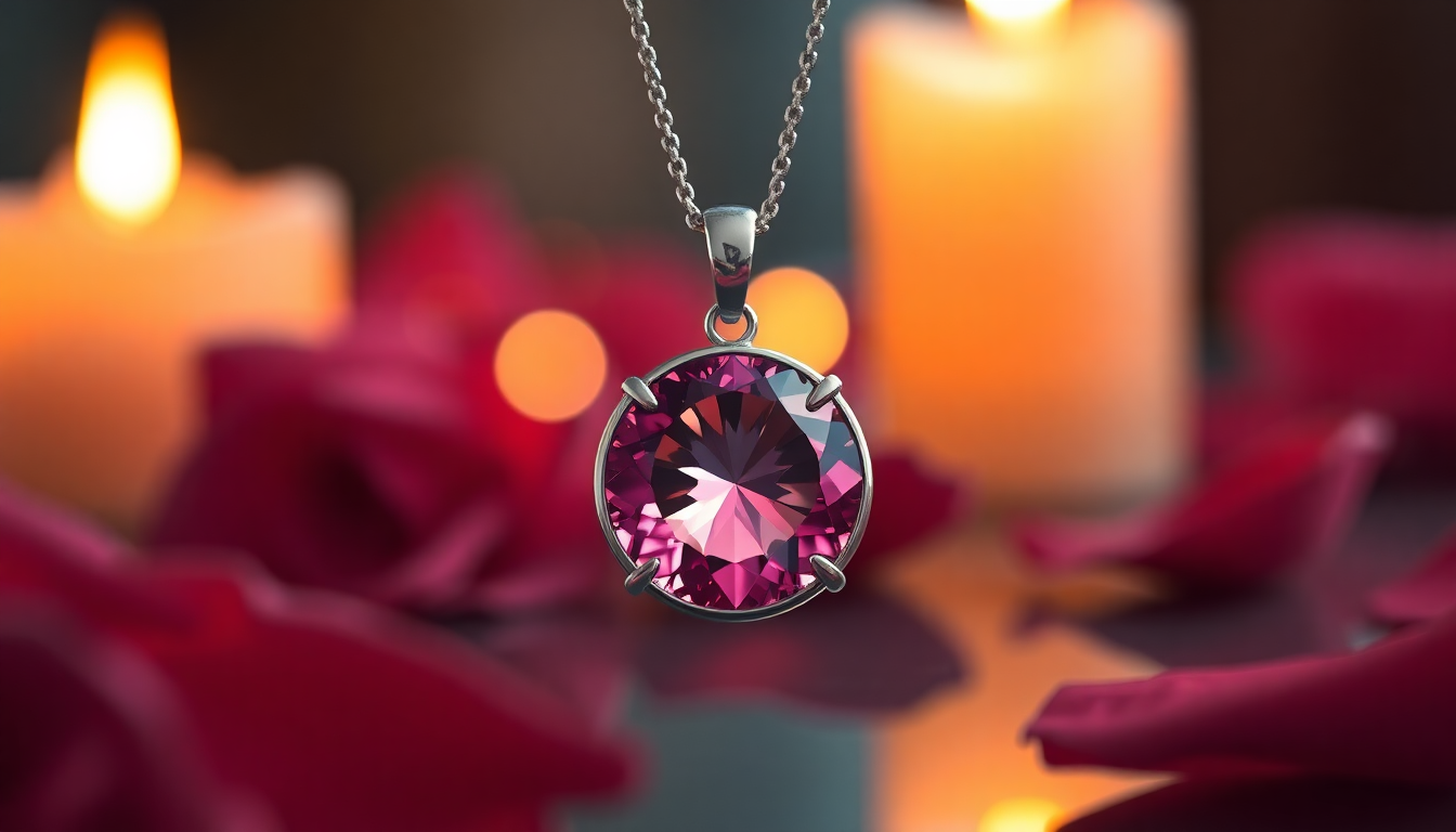 Silver Pink Tourmaline Pendant: The Perfect Romantic Valentine's Day Gift with Timeless Color Theme