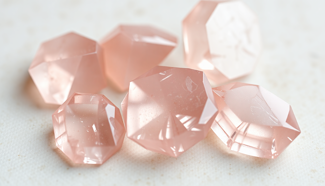 Discover the Captivating Beauty of Bio Morganite Doublet Quartz Gemstones