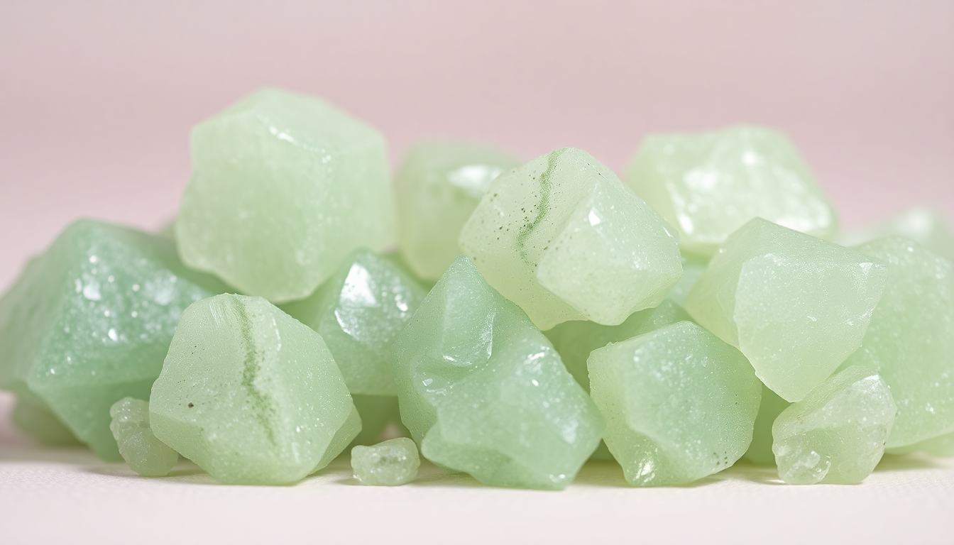 Unlock the Beauty of Light Green Natural Druzy Gemstones