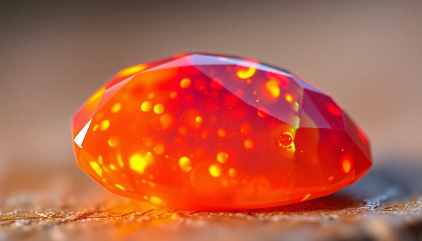 Unleashing the Fiery Brilliance: Exploring the Captivating World of Fire Opal Cultured Gemstones