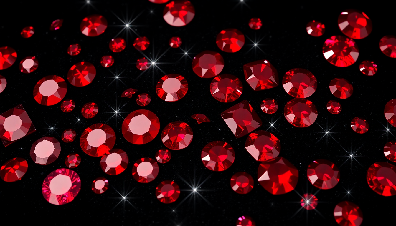Imitation Red Stone Gems