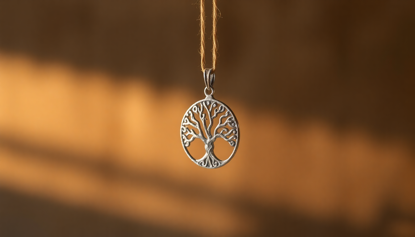 Textured Silver Tree of Life Pendant: The Bohemian Jewelry Trend Taking Over the World
