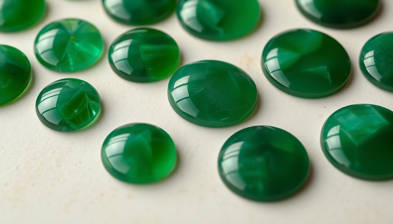 Discover the Captivating Beauty of Green Onyx Cabochons: A Gemstone Lover's Delight