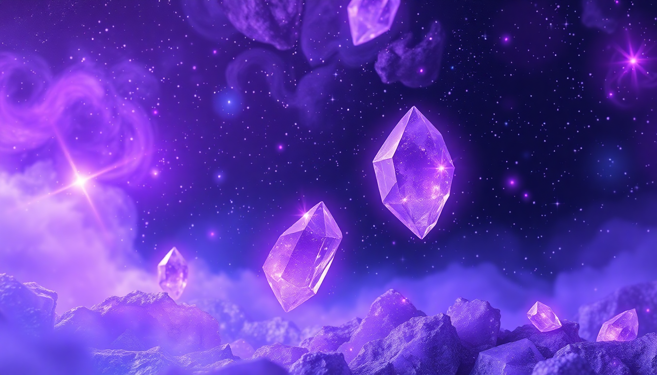 Unlock the Cosmic Power of Atomic Amethyst Star Gemstones