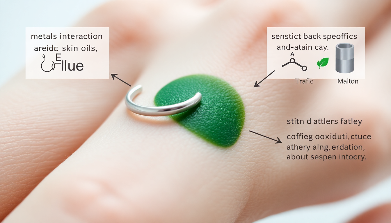 does sterling silver turn skin green