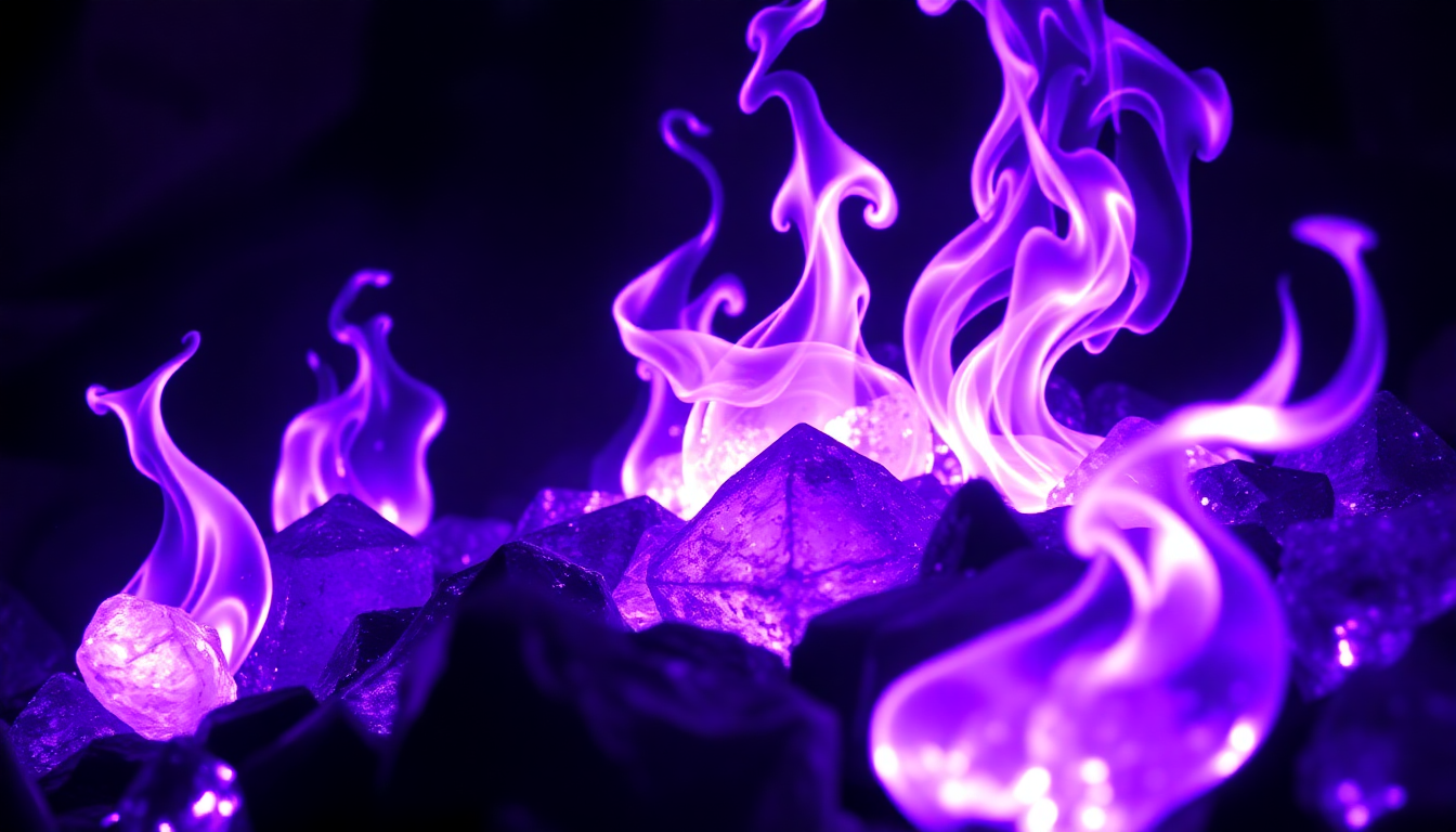Unlock the Mesmerizing Power of Purple Fire Gemstones