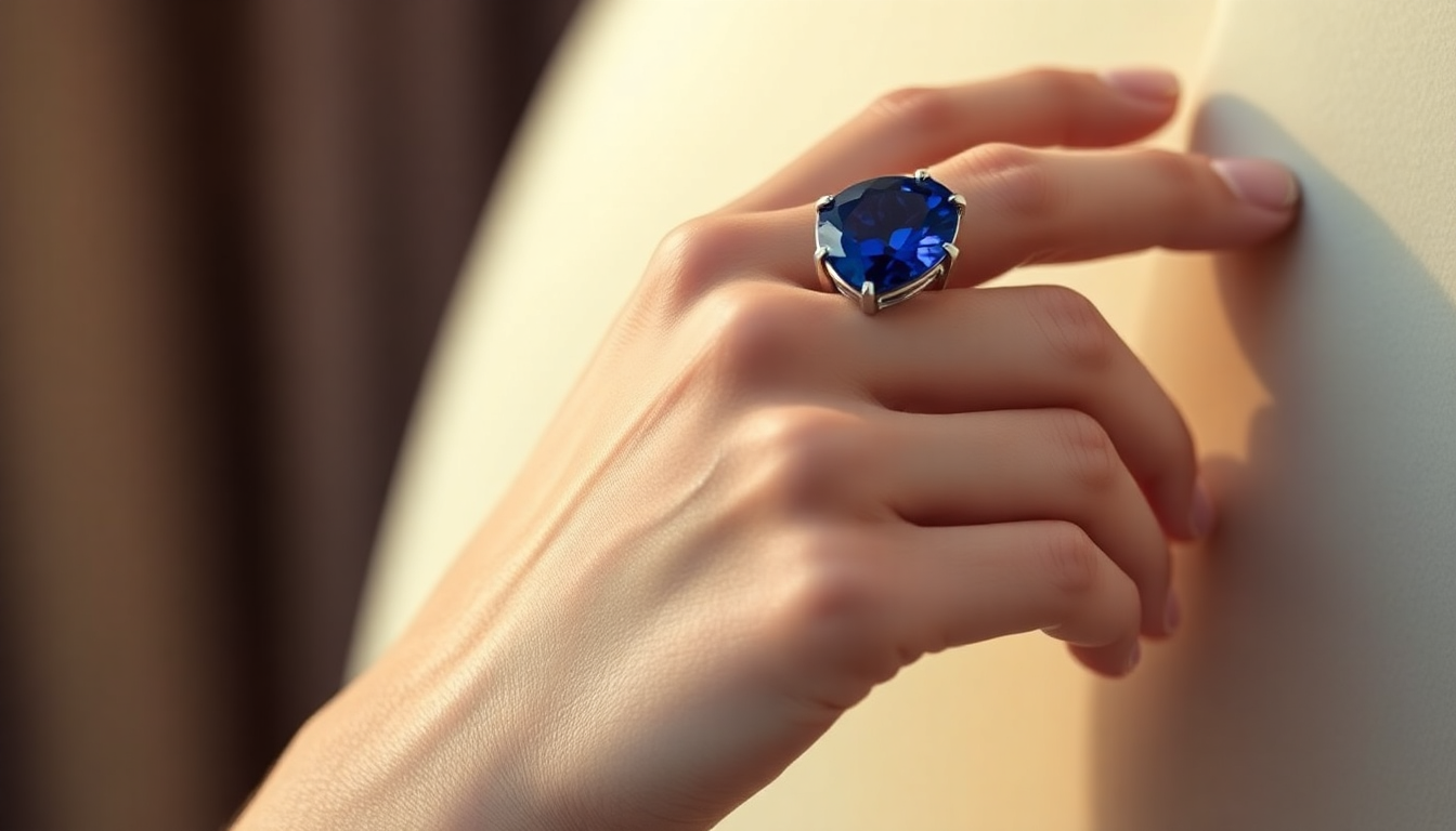 Silver Tanzanite Statement Ring: The Royal Core Fashion Trend Defining 2026