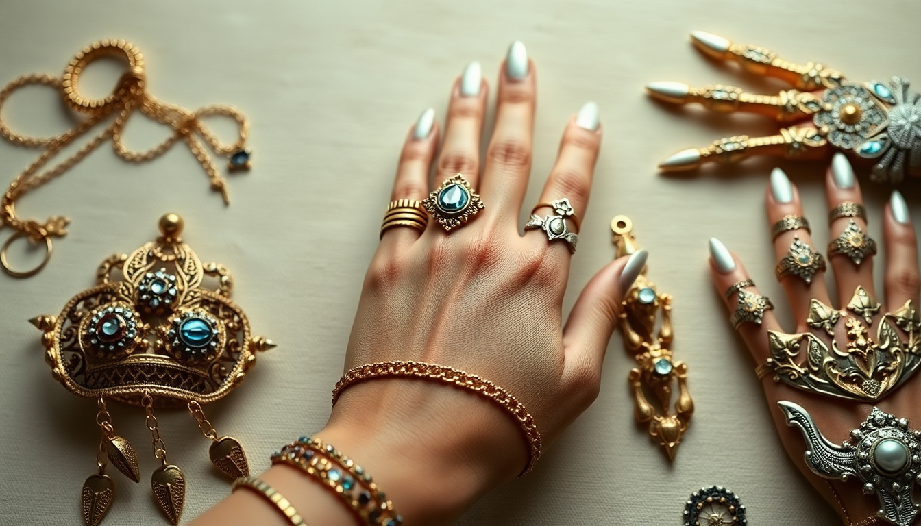 Different Types of Hand Jewelry: From Slave Bracelets to Finger Armor