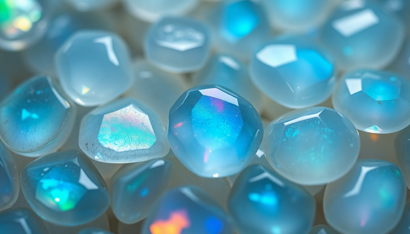 Discover the Enchanting Beauty of Rainbow Moon Stone Gemstones