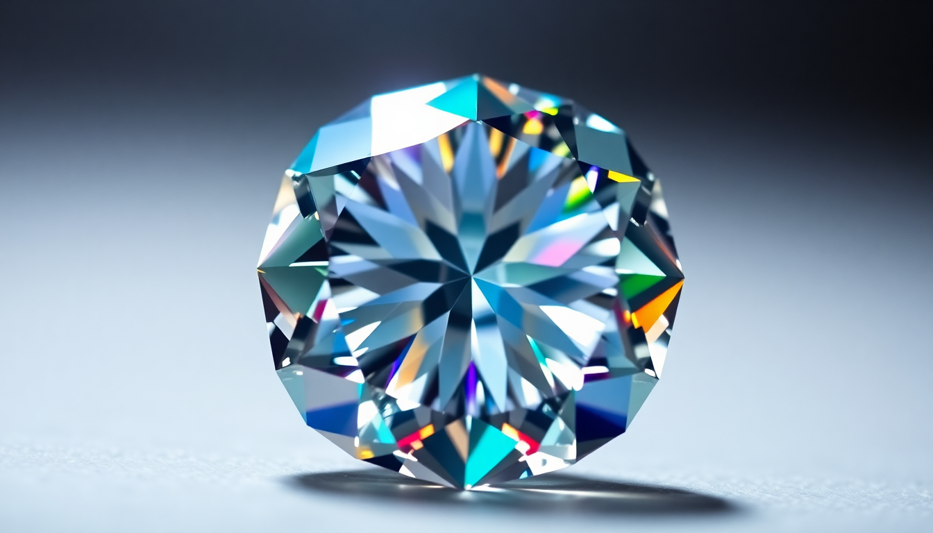 Close-up of a sparkling moissanite gemstone highlighting its brilliance and clarity, showcasing moissanite gemstone benefits