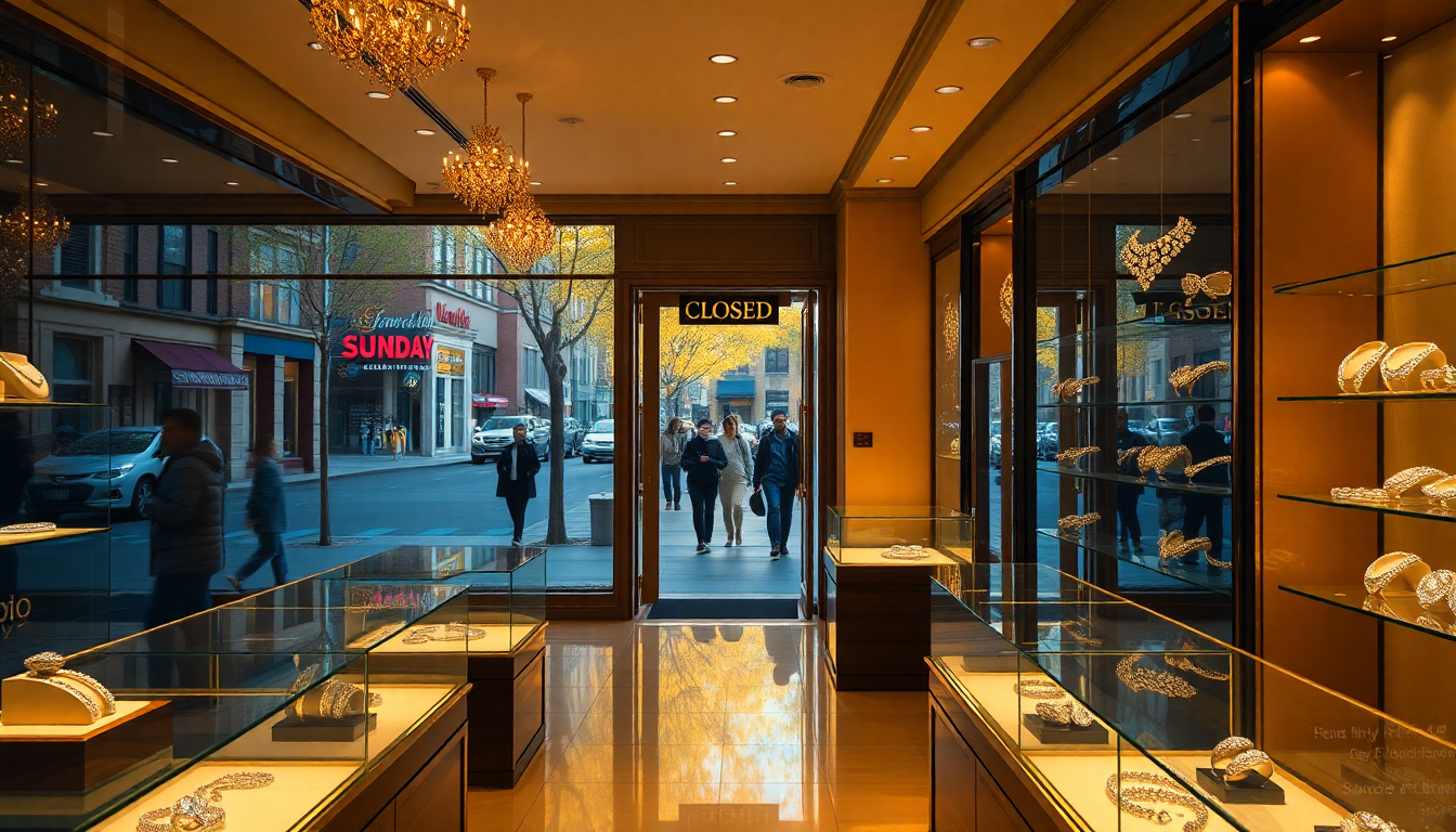 Are Jewelry Stores Open on Sundays?