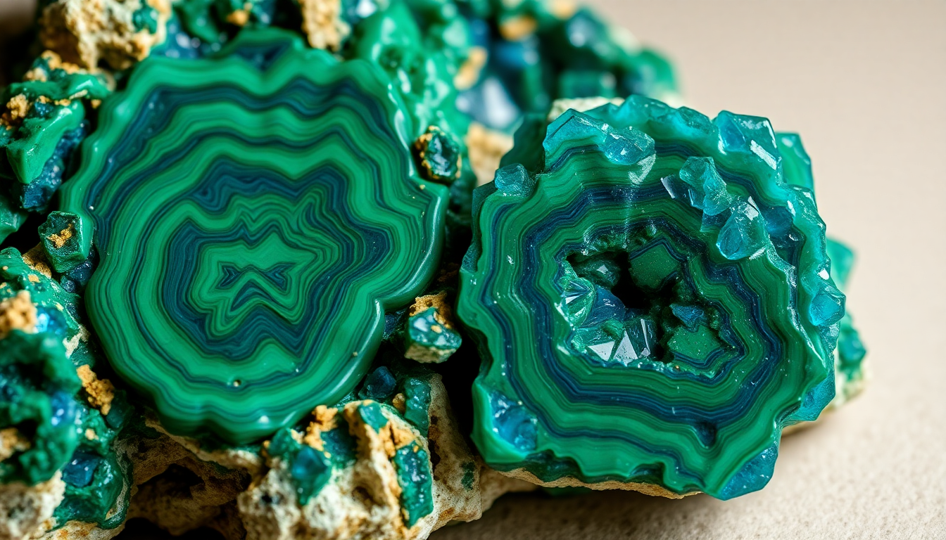 The Captivating Beauty of Malachite in Azurite Gemstones