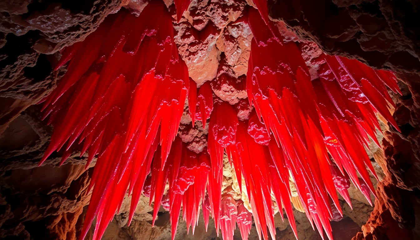 Discover the Captivating Beauty of Ruby Stalactites: A Gemstone Lover's Delight