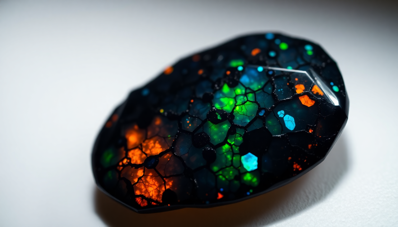 Unveiling the Captivating Beauty of Black Matrix Opal Gemstones