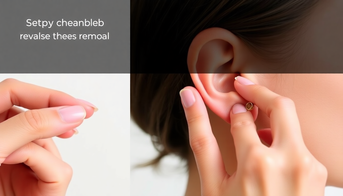 how to remove threadless earrings