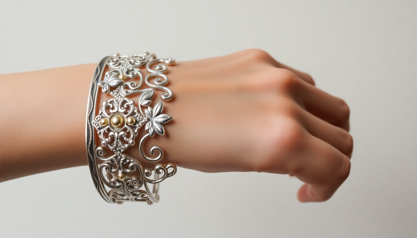 The Timeless Elegance of Intricate Silver Filigree Cuff Bracelets in Modern Fashion