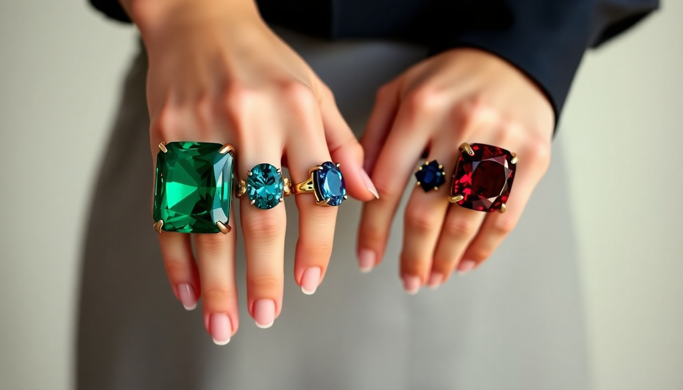 The Chunky Stone Rings Trend: How to Style Large Gemstones Flawlessly