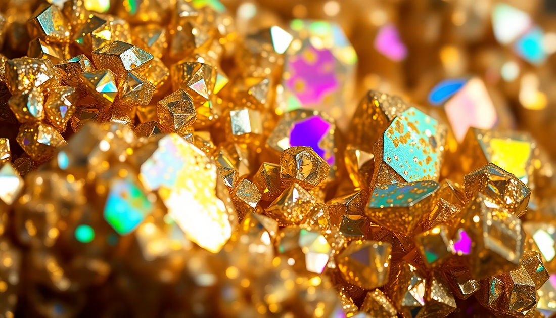 Discover the Captivating Beauty of Rainbow Pyrite Druzy Gemstones