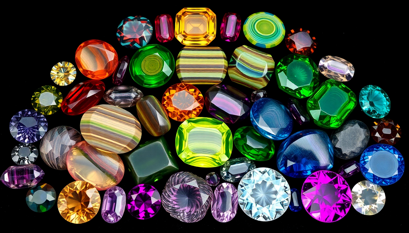 gemstone with bands of color crossword clue