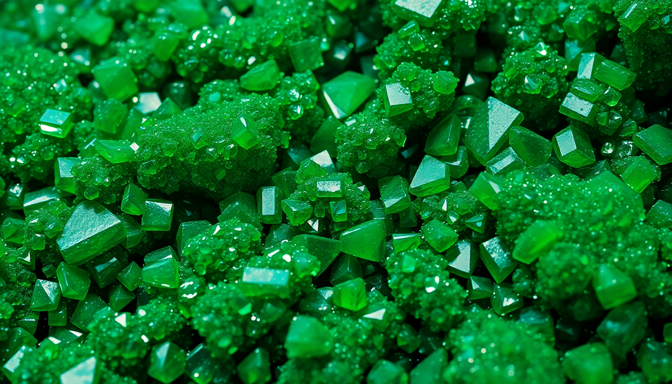 Discover the Captivating Beauty of Green Druzy Gemstones