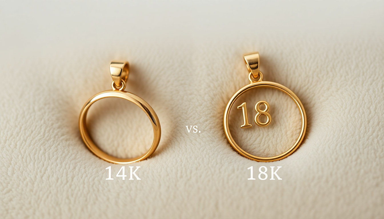 difference between 14k 18k gold