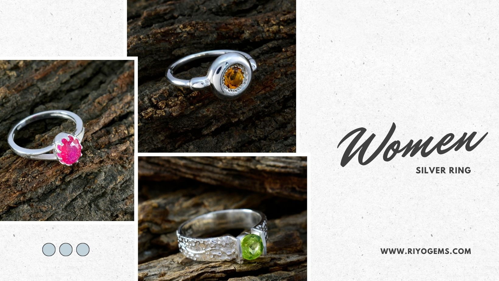 Stylish women's silver rings with colorful gemstones showcasing their durability and elegance to answer if a silver ring can break